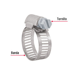 Abrazadera reforzada #7 de 9/16 - 1-1/16" bolsa con 10 pzas