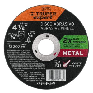Disco para corte de metal 4-1/2" tipo 41 de 3mm Truper Expert