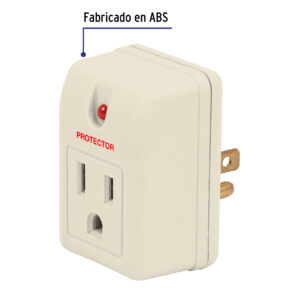 Adaptador con supresor de picos 270 Joules Volteck