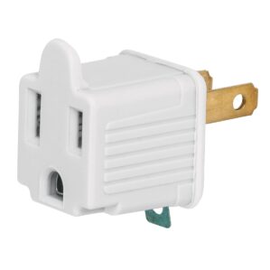 Pack 2 Piezas de Adaptador 3 a 2 Color blanco Volteck