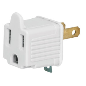 Adaptador Para Contacto Luz de 3 a 2 Blanco Volteck