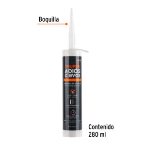 Adhesivo Pegamento Montaje Sin Adios clavos 420g Truper