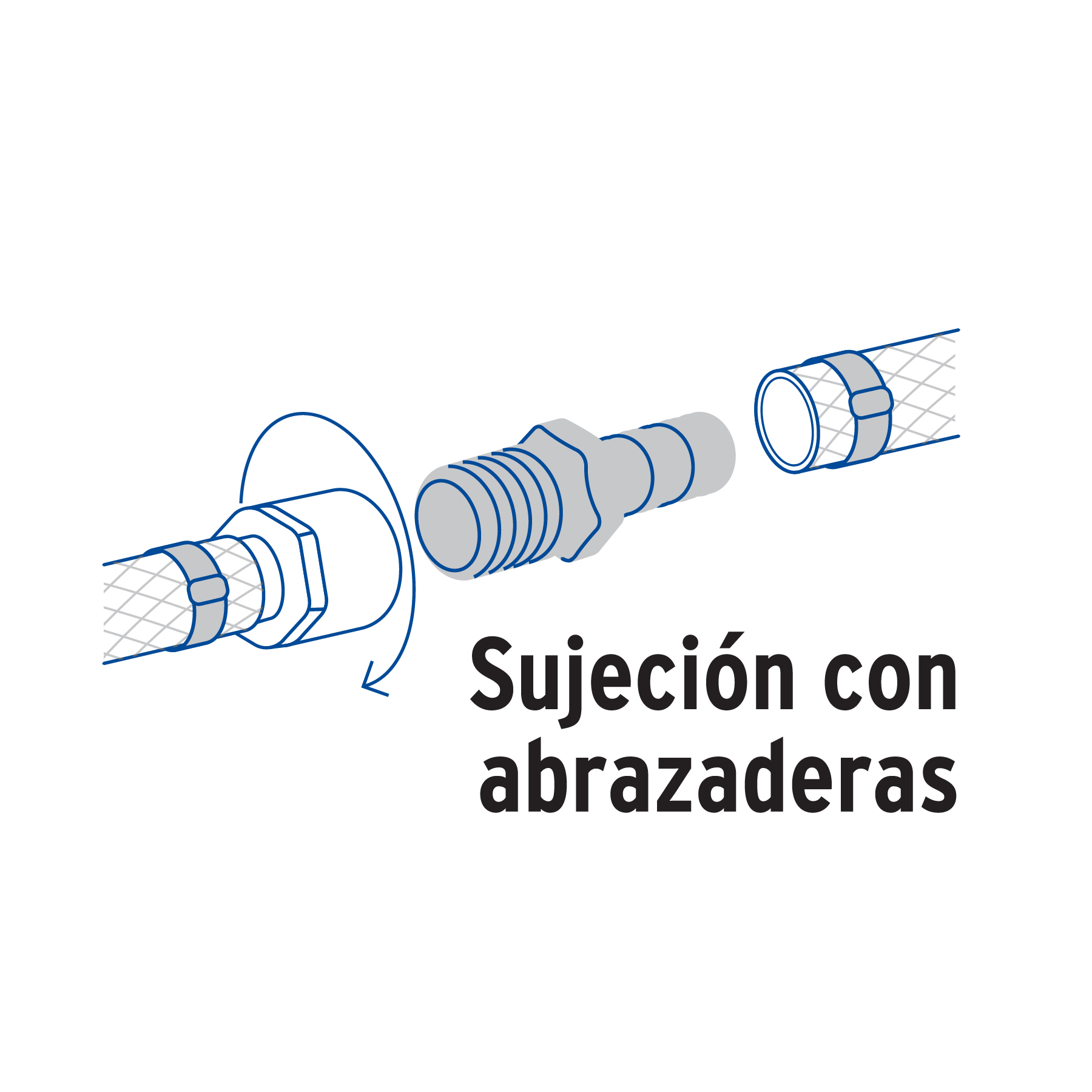 Adaptador macho de laton para poliducto 1/2" macho