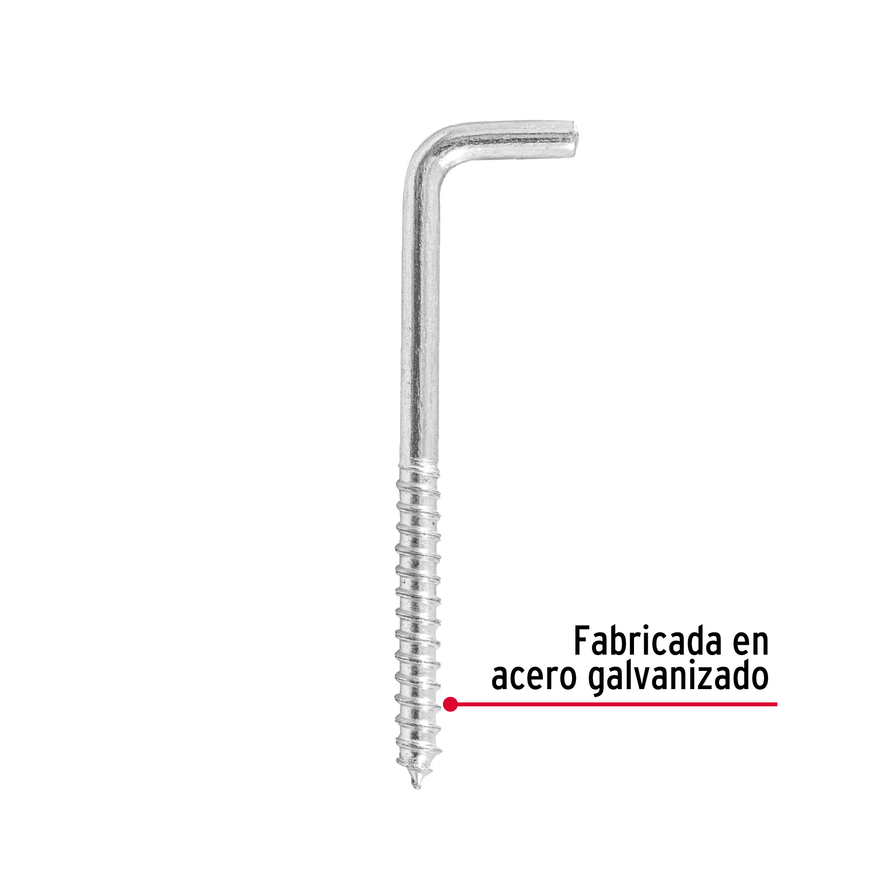 Alcayata roscada 22x110 bolsa con 144 piezas