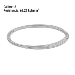Alambre galvanizado rollo 30g en bolsa calibre 18