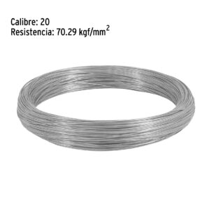 Rollo de 1kg de Alambre galvanizado calibre 20