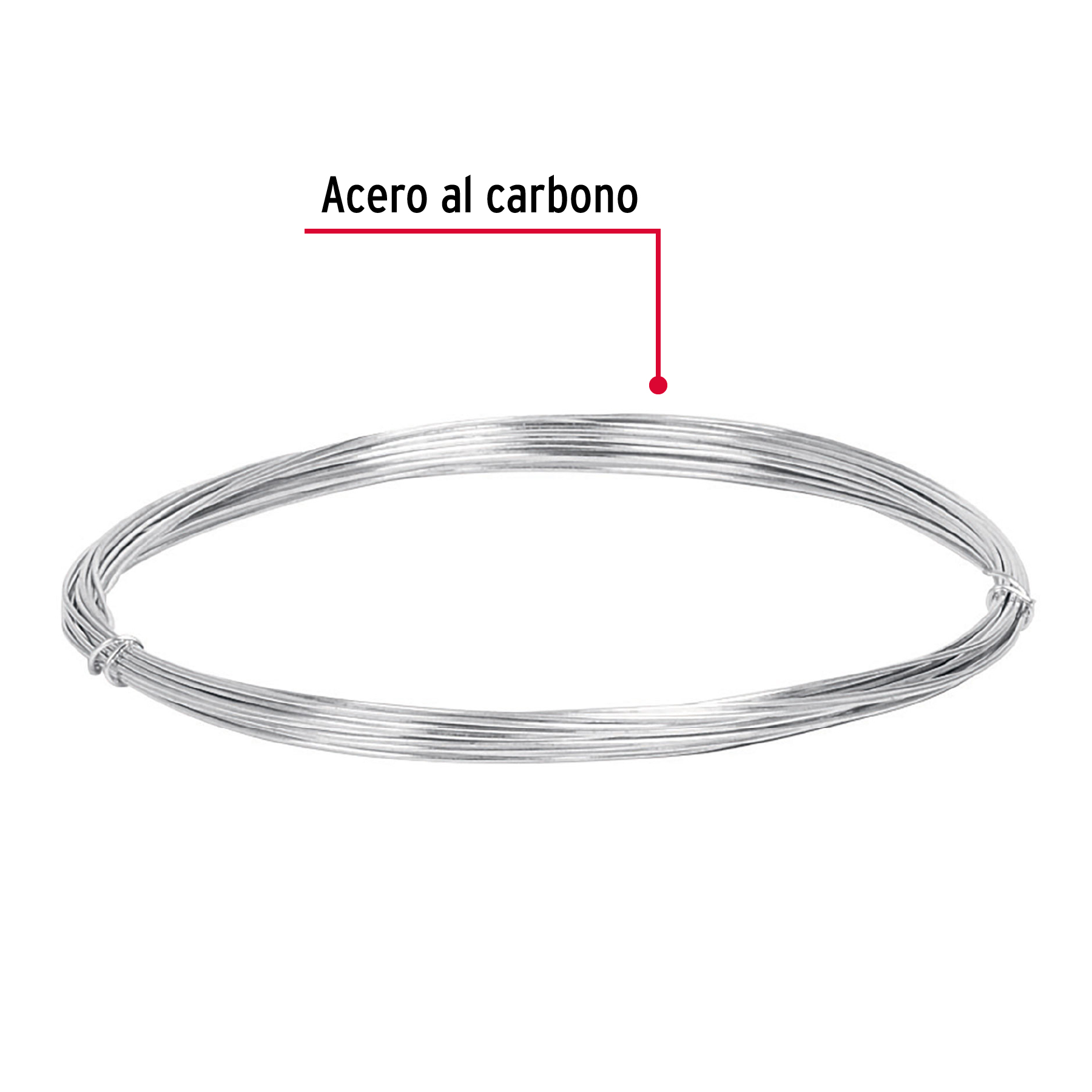 Alambre galvanizado rollo 30g en bolsa calibre 22