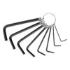 Juego de 8 llaves Allen tipo llavero standard Pretul