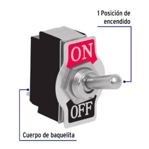 Apagador Interruptor ON OFF de palanca Cola de Raton