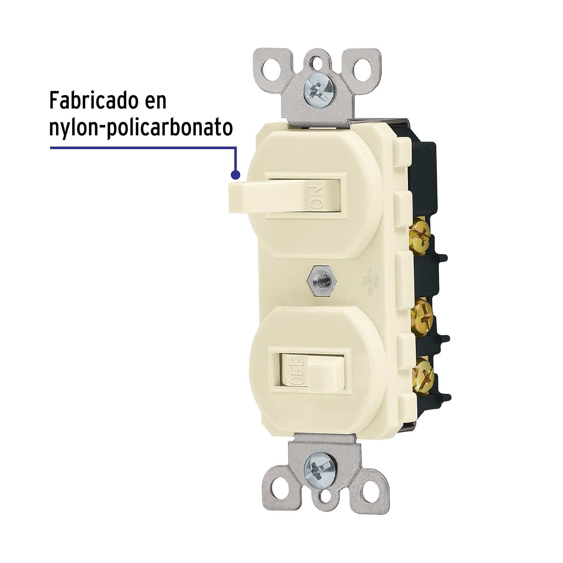Interruptor duplex, linea Standard