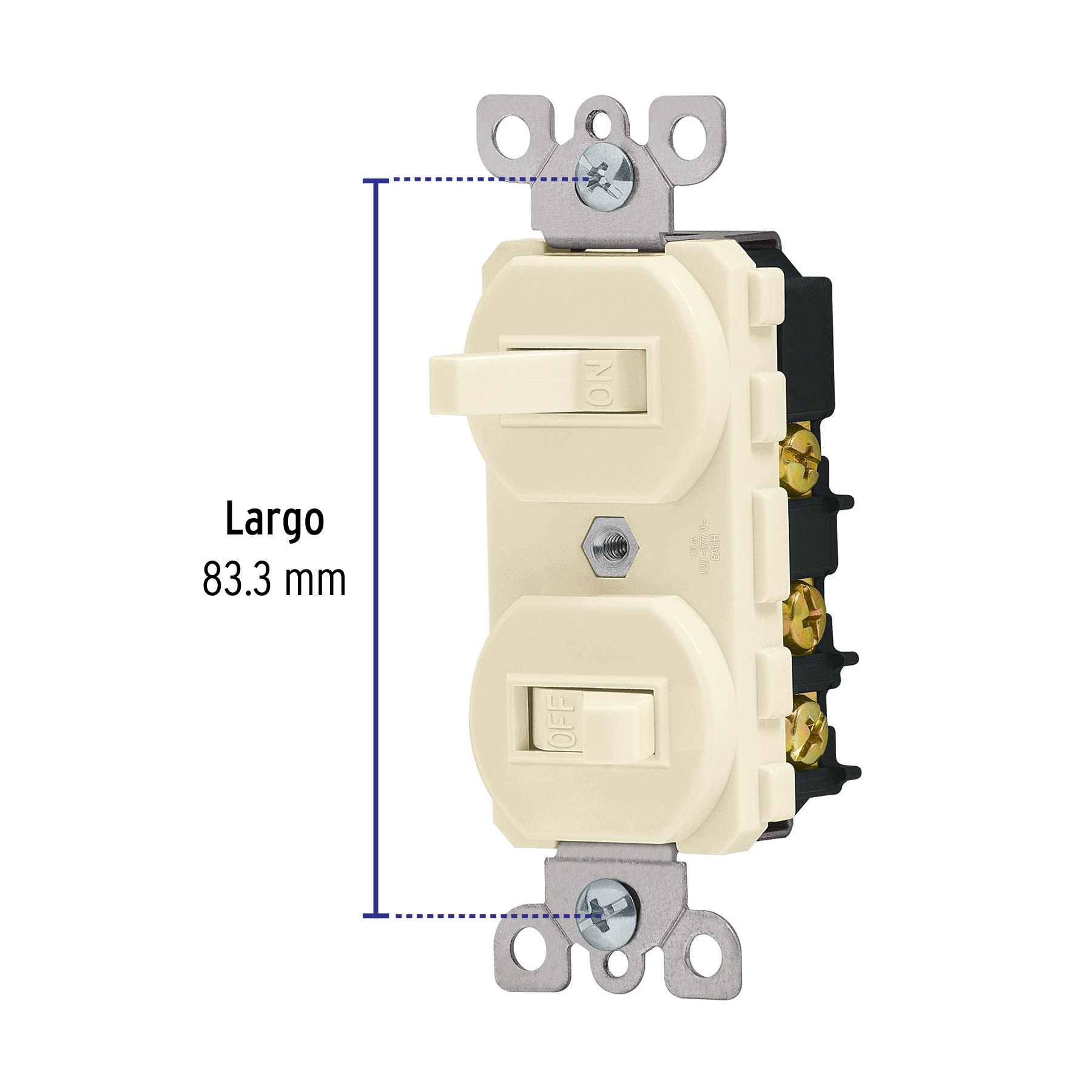Interruptor duplex, linea Standard