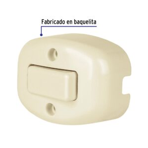 Interruptor apagador de sobreponer sencillo Blanco 4A