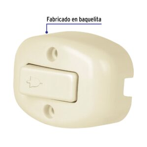 Interruptor Boton Timbre de sobreponer Blanco