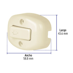 Interruptor Boton Timbre de sobreponer Blanco