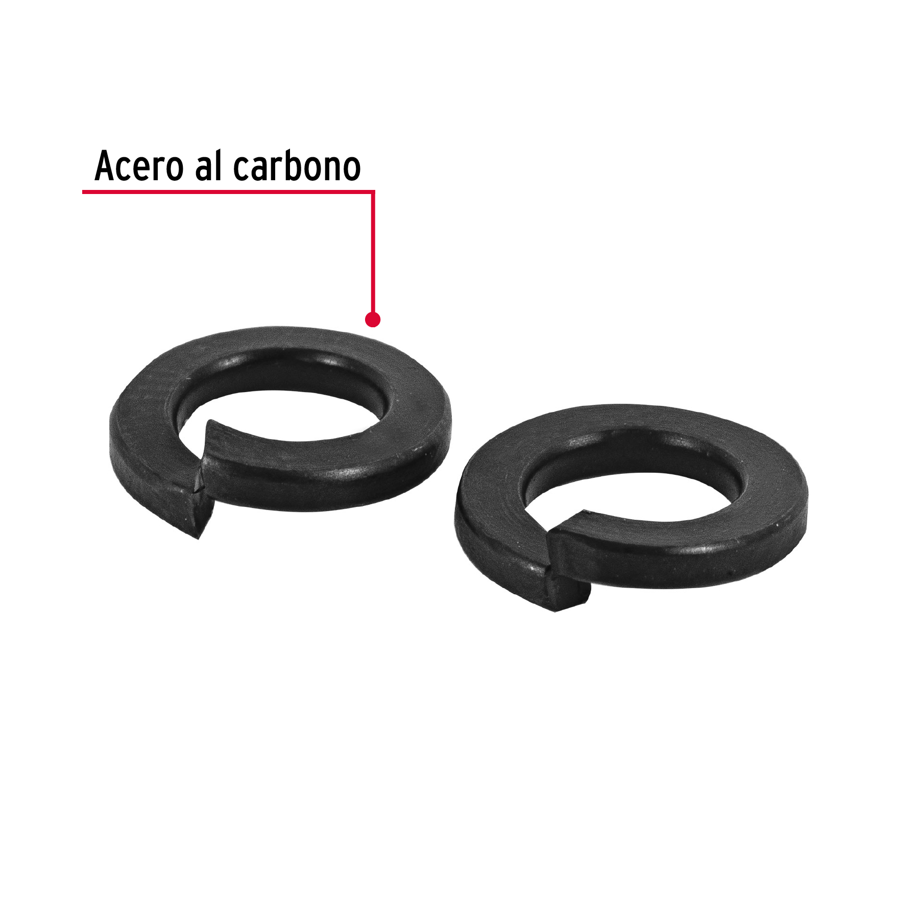 Arandela rondana de presion de 1/8" bolsa 300 piezas