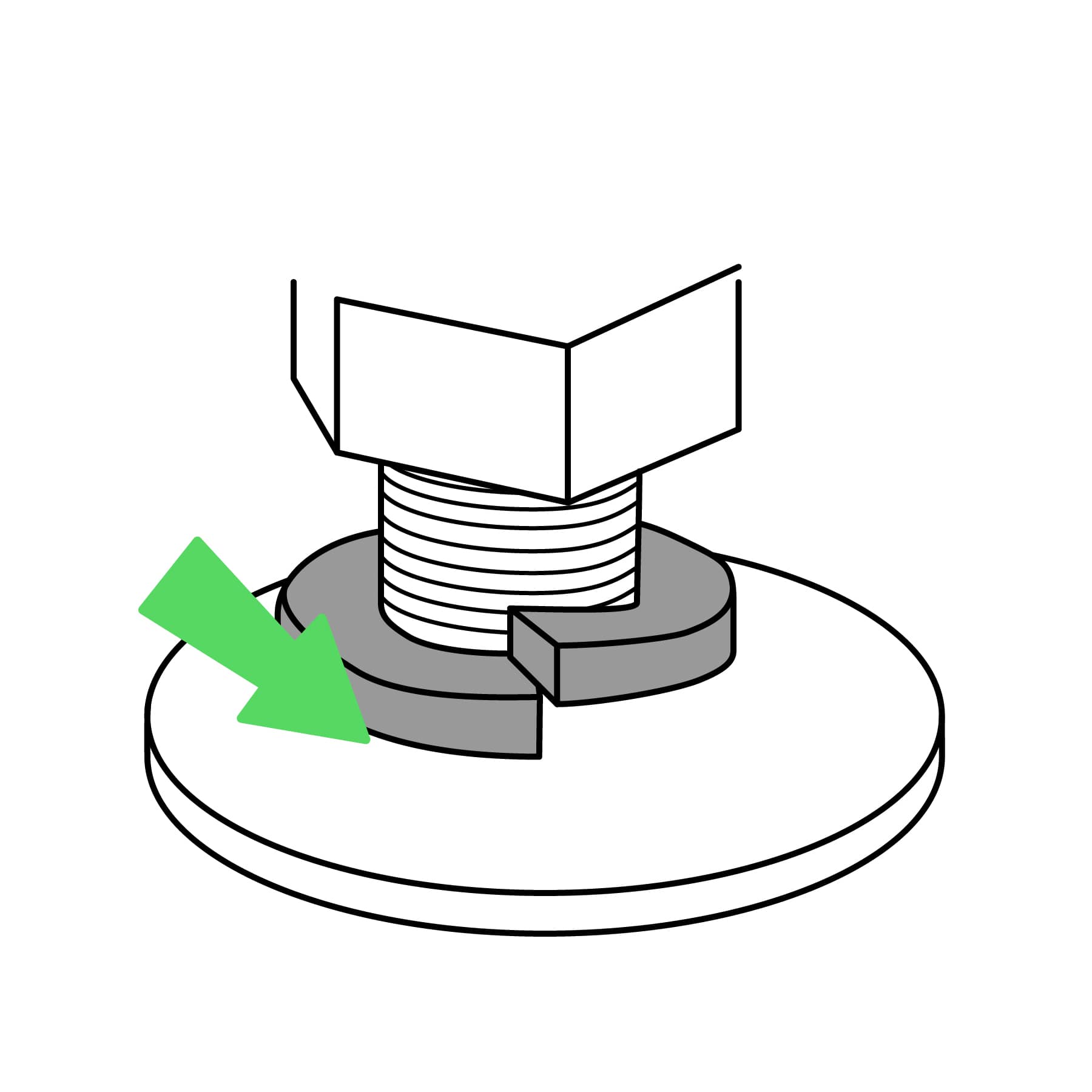 Arandela rondana de presion de 3/8" bolsa 150 piezas