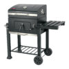 Asador de carbon de 24' con tapa, negro, Fiero