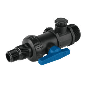 Multiconector para tinaco con valvula de esfera