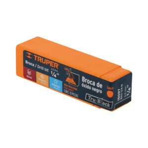 Broca de Metal 1/4" Alta Velocidad Oxido negro