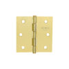 Bisagra cuadrada 2-1/2", acero latonado, cabeza plana, Basic