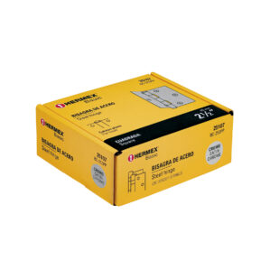 Bisagra cuadrada 2-1/2", cromo mate, cabeza plana, Basic