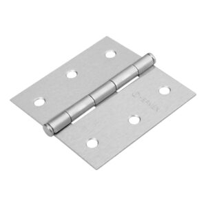 Bisagra Cuadrada 3" Acero Cromo Mate Plana Hermex Basic