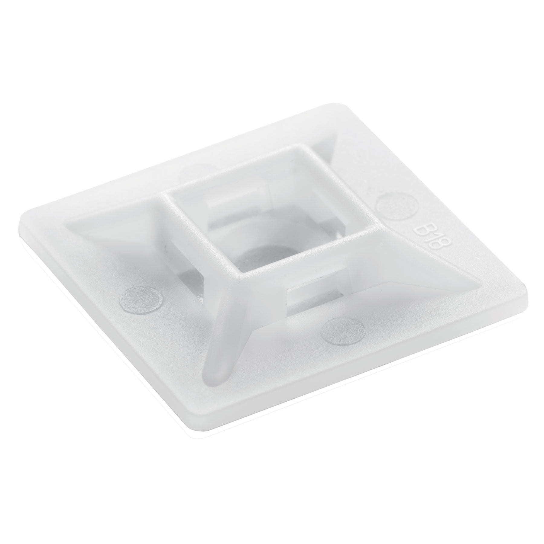 10 Piezas de Base Autoadherible para cinchos 3x3cm