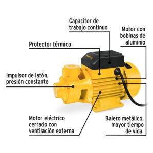 Bomba electrica periferica agua 1/2hp 20m 30L Pretul