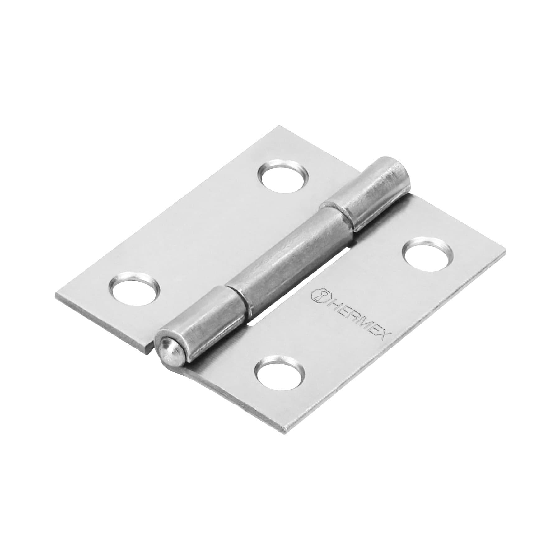 Bisagra rectangular 1-1/2" x 1-3/16" acero pulido