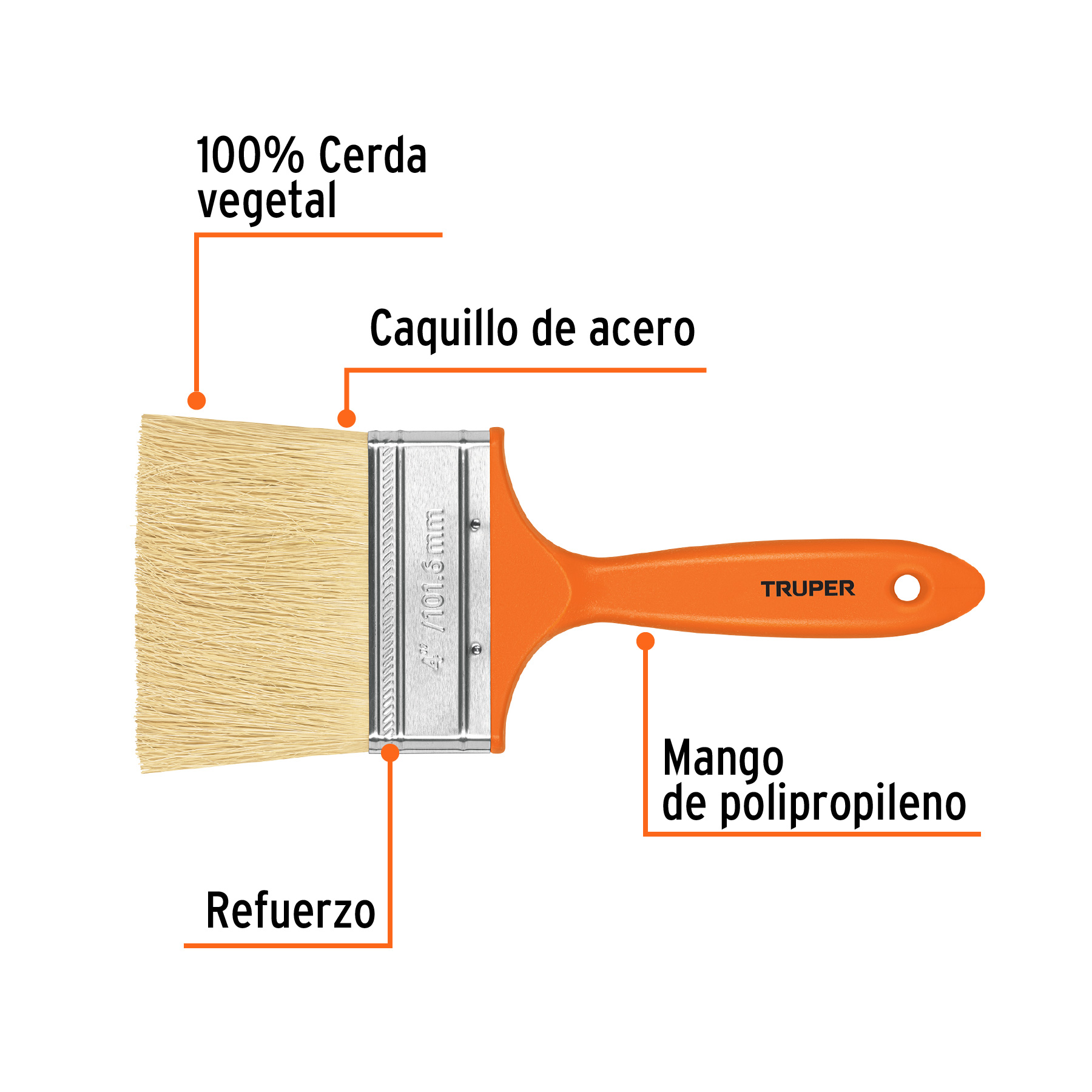 Brocha para Encarla o Impermeabilizar de 4"