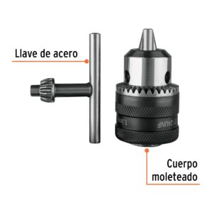 Broquero con llave de 3/8"
