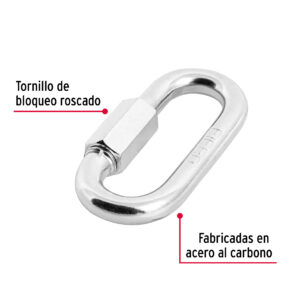 Bandola con seguro de acero 3/8"