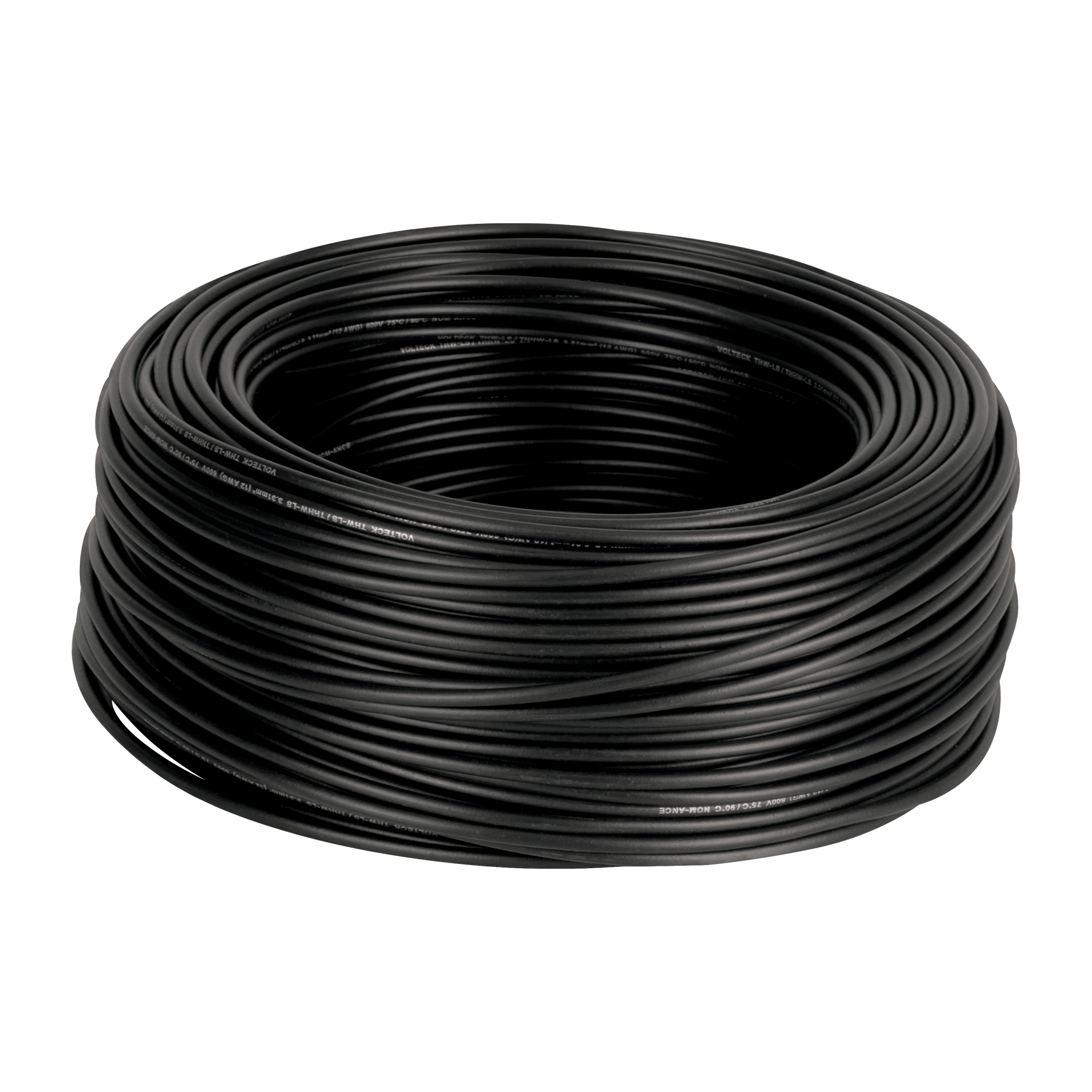 Cable Luz 12 AWG THHW-LS negro rollo 100m