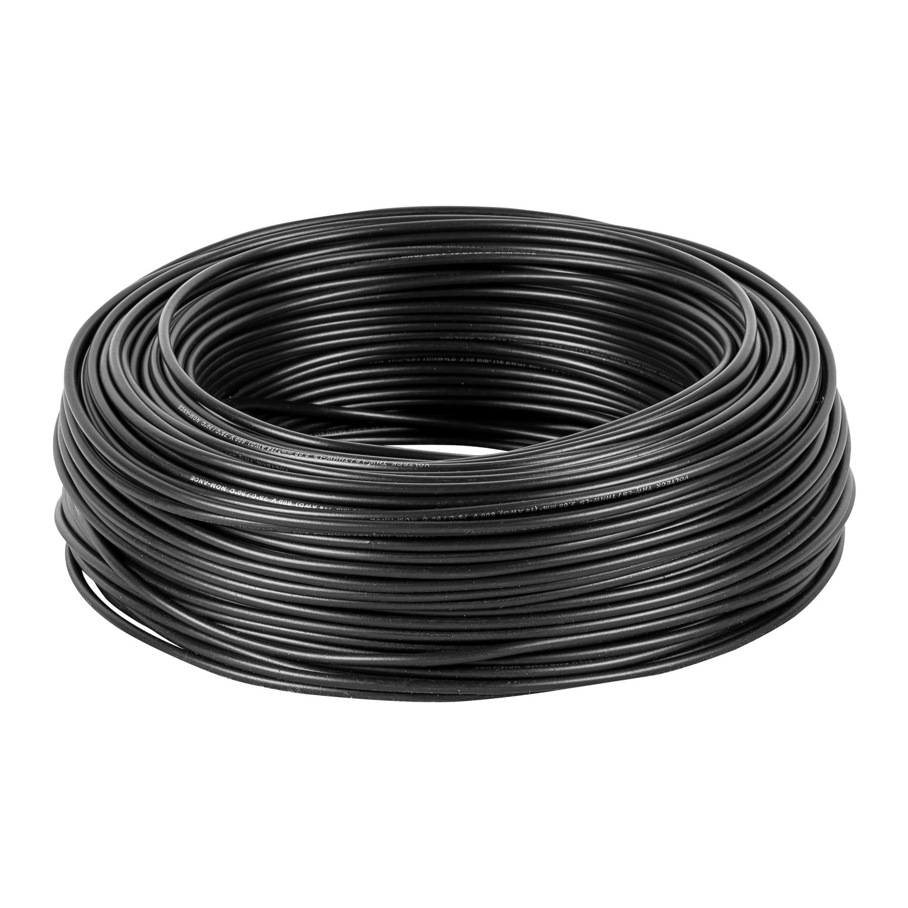 Cable Luz 14 AWG THHW-LS negro rollo 100m