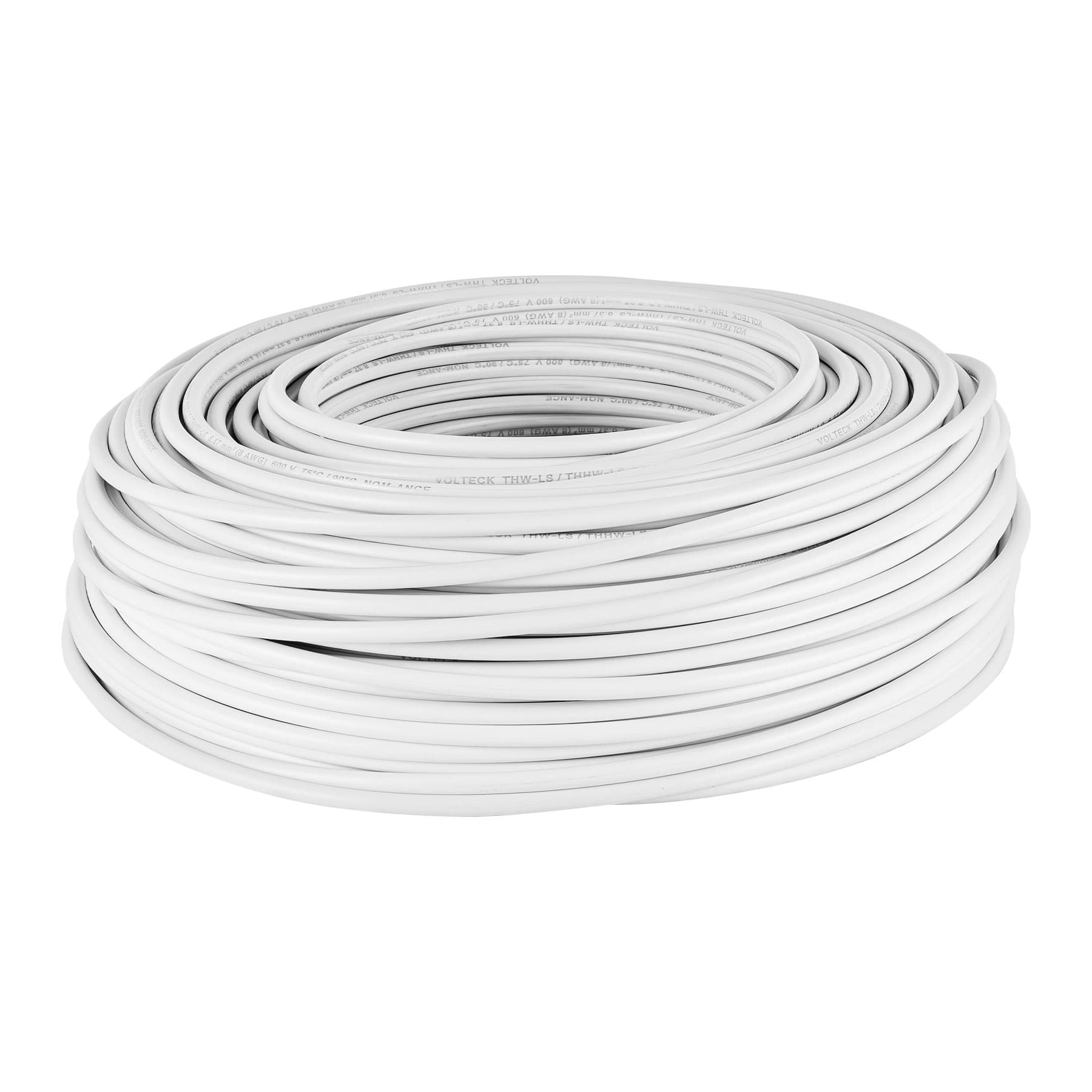 Cable Luz 8 AWG THHW-LS blanco rollo 100m