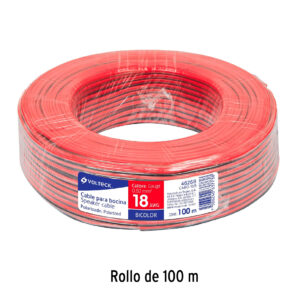 Cable Polarizado bocina 18AWG bicolor 100m