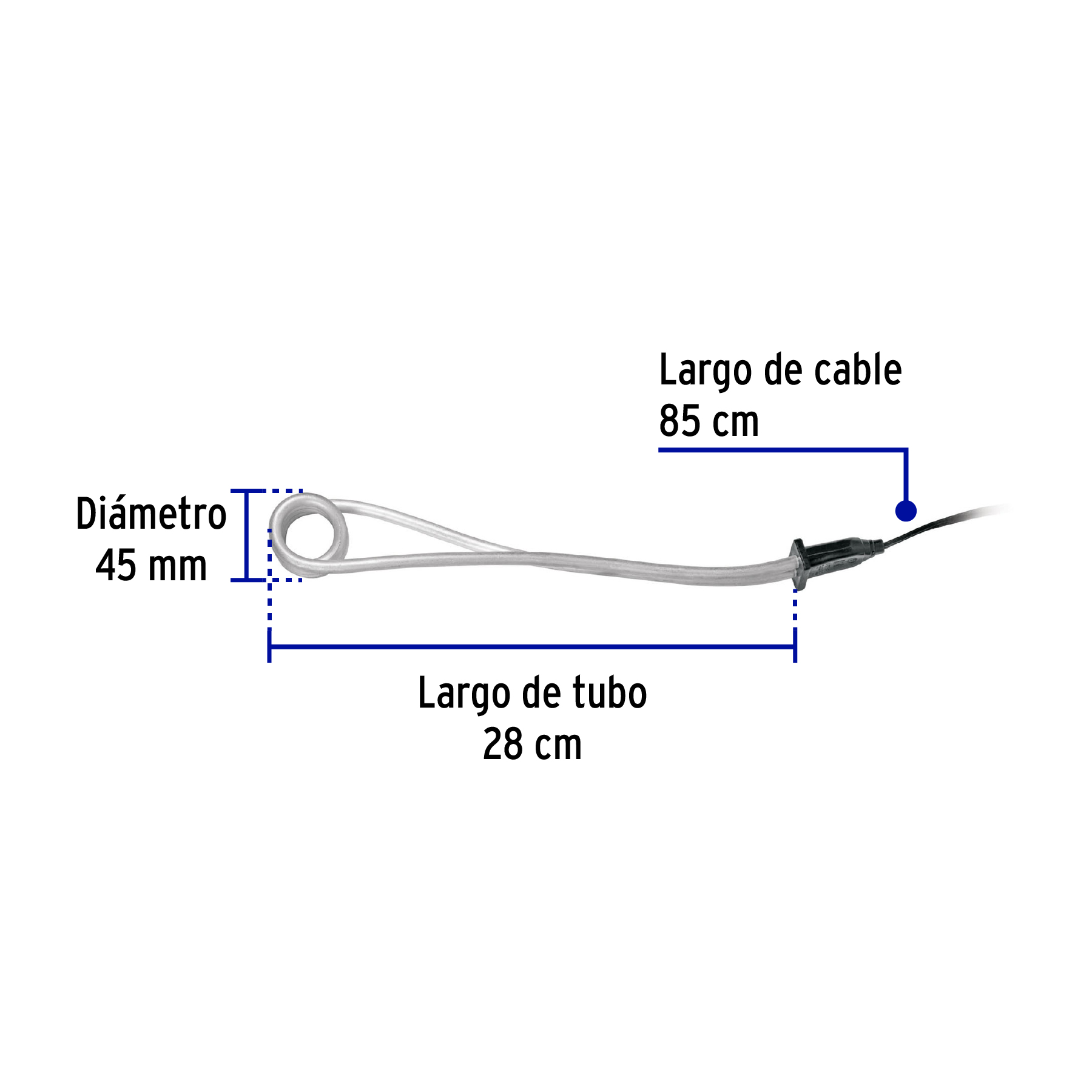 Calentador de inmersion agua #8 de 1500w 30L Volteck