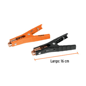 Caiman para cable pasa corriente de 2 piezas Truper