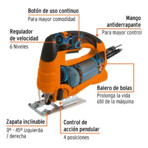Sierra caladora profesional 550W 5A