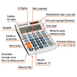 Calculadora de escritorio 15x10cm