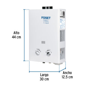 Calentador instantaneo de 5L de 1 servicio gas LP