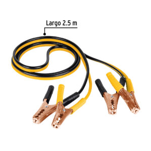 Cables pasa corriente de 2.5m calibre 10awg 125A Pretul