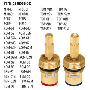 Cartuchos ceramico para mezcladoras 2 piezas