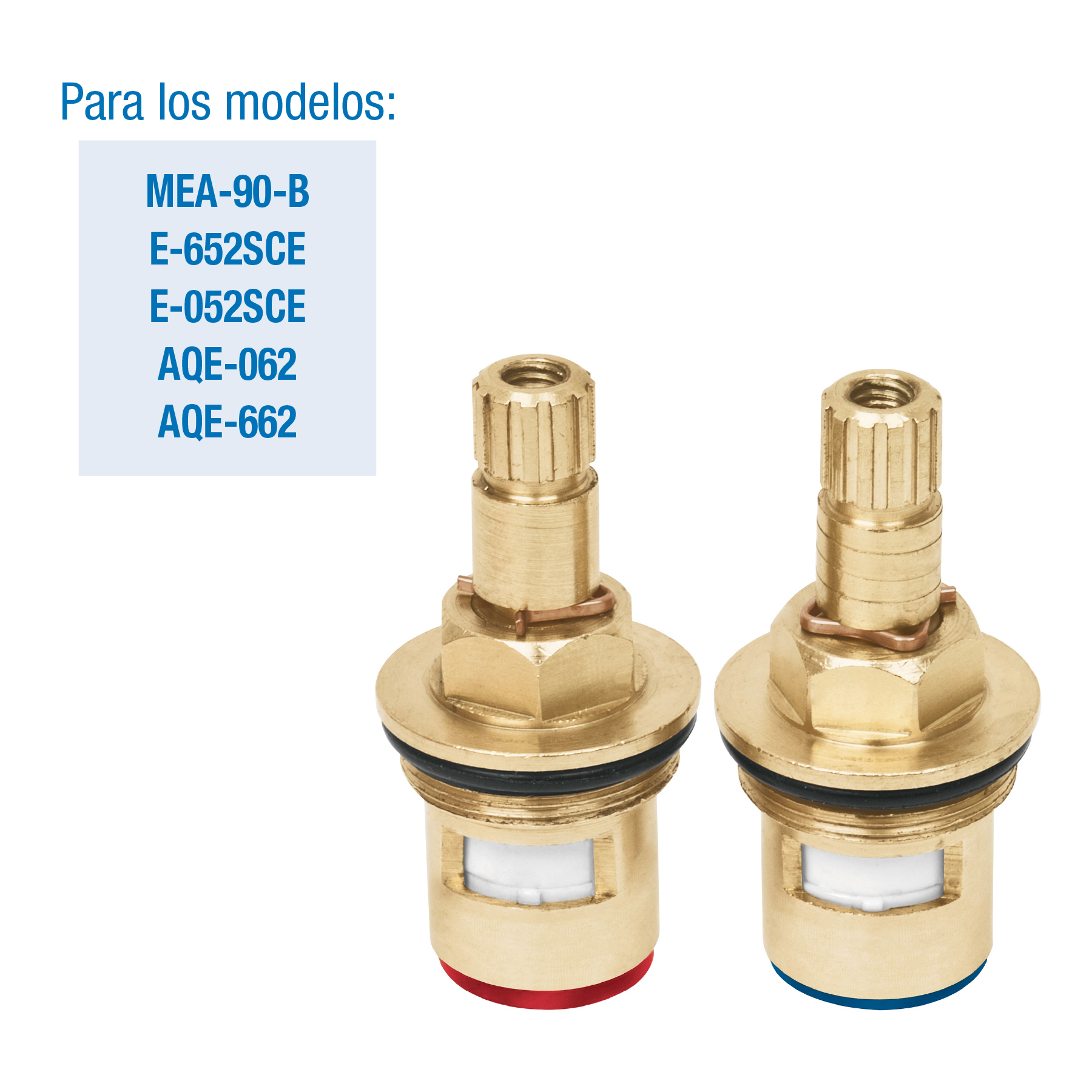 Pack de 2 Cartuchos ceramico arbol para llave empotrar regadera