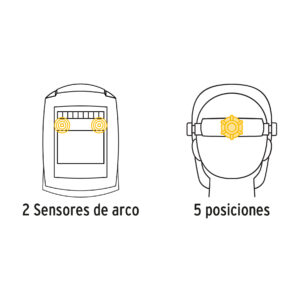 Careta electronica para soldar sombra 9 a 13 Pretul