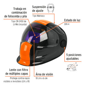 Careta profesional digital para soldar sombra 9 a 13 Truper Expert