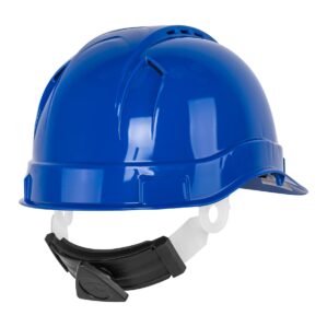 Casco de seguridad ventilado Clase C Azul de Matraca