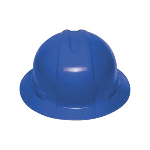 Casco de seguridad Clase E Azul ala ancha de matraca