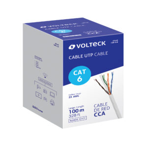 Metro de cable UTP CAT 6 Blanco Calibre 23