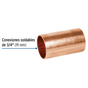 Cople de cobre 3/4"